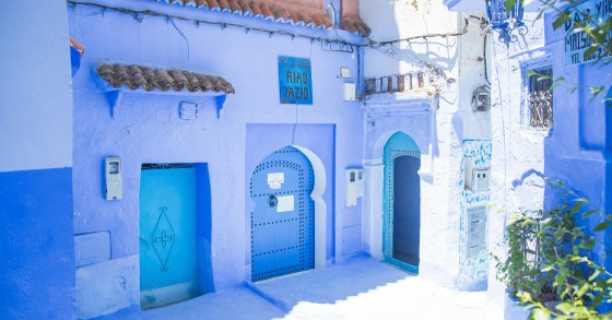 La città blu del Marocco