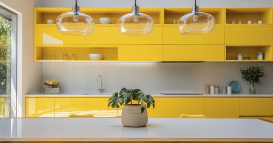 Una cucina gialla