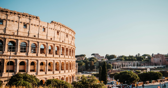 una veduta di Roma