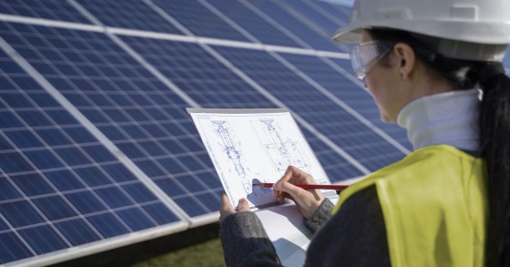 Disegno tecnico installazione pannelli fotovoltaico residenziale 