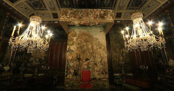 Una delle sale interne di Palazzo Mirto