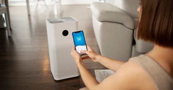 Gestire la temperatura del deumidificatore dall'app