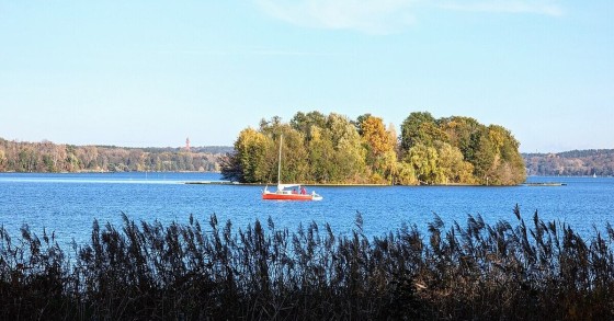 L'isola di Pfaueninsel nel fiume Havel