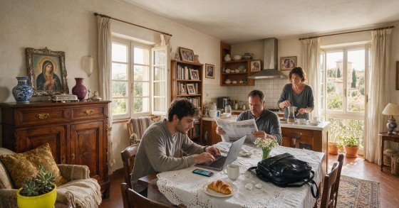 Giovani che vivono con i genitori