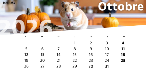 calendario ottobre 2026