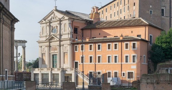 Entrata del Carcere Mamertino sotto la chiesa di San Giuseppe ai Falegnami