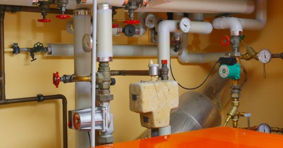 Tubazioni di un appartamento per scorrimento acqua