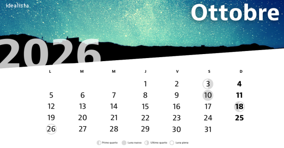 calendario lunare ottobre 2026