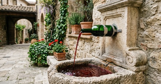 fontana del vino Abruzzo