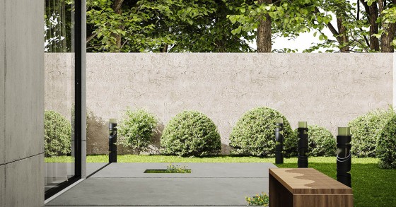 Muro di cinta in cemento armato