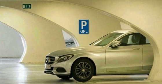 Parcheggio per auto GPL