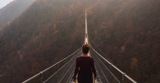 ponte tibetano di Sellano