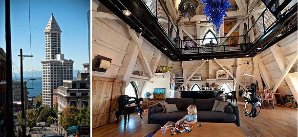 Casa da vertigini: a 140 metri nella piramide di seattle (foto)