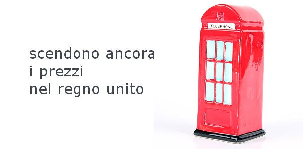 Case nel regno unito, i prezzi sono scesi del 2,4% in un anno