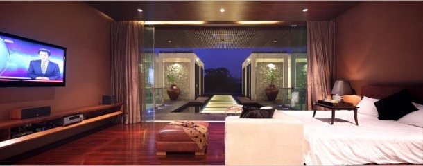 Case da sogno: lussuoso giardino zen sull'acqua a yakarta (indonesia)