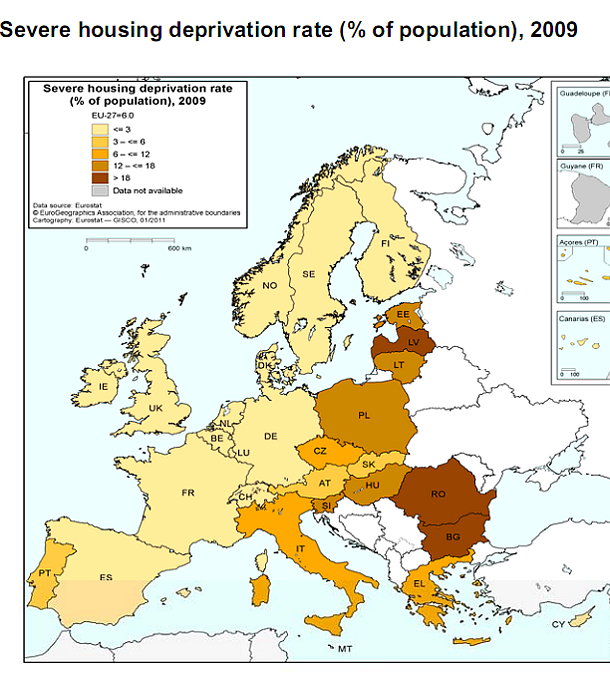 Immagine del giorno: lo stato delle case in Italia è tra i peggiori in europa