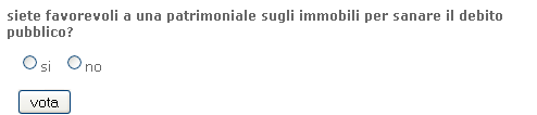 Sondaggio: sei favorevole ad una patrimoniale sugli immobili? vota