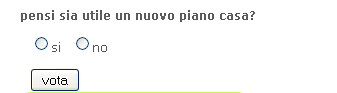 Sondaggio: sei favorevole al nuovo piano casa? vota