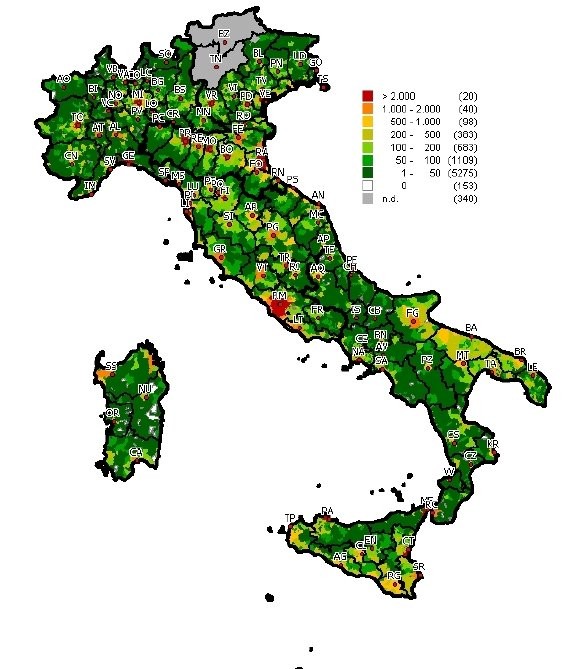 Il termometro della febbre immobiliare (mappe regionali)