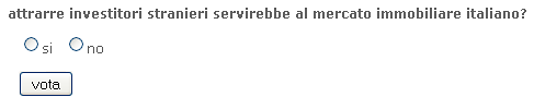 Sondaggio: attrarre investitori stranieri servirebbe al mercato immobiliare italiano? vota
