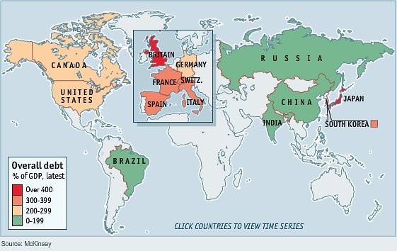 Immagine del giorno: il debito degli stati non è solo pubblico
