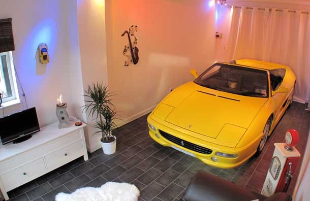Car-in-home-yellow-ferrari1