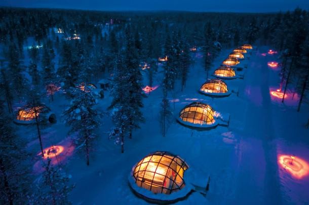 Hotel speciali: igloo di cristallo con vista sull'aurora boreale (lapponia)