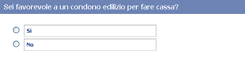 Sondaggio: sei favorevole a un condono edilizio per fare cassa?