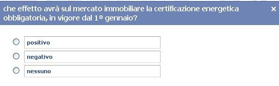 Sondaggio: che effetto avrà la certificazione energetica obbligatoria sul mercato immobiliare?