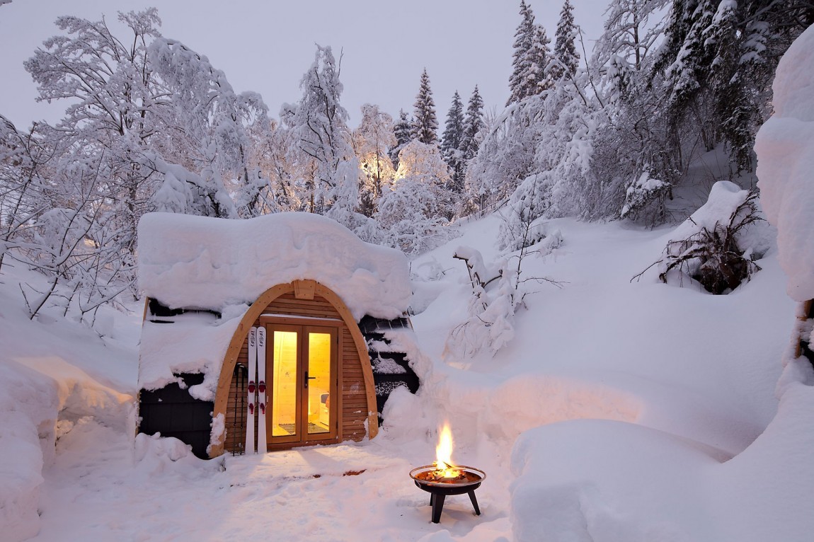 podhotel in svizzera Hotel speciali: un rifugio ecologico per dormire tra le nevi