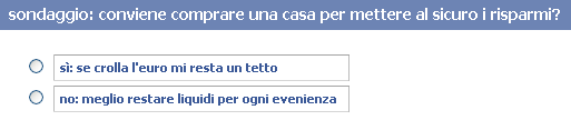 Sondaggio: conviene comprare una casa per mettere al sicuro i risparmi?