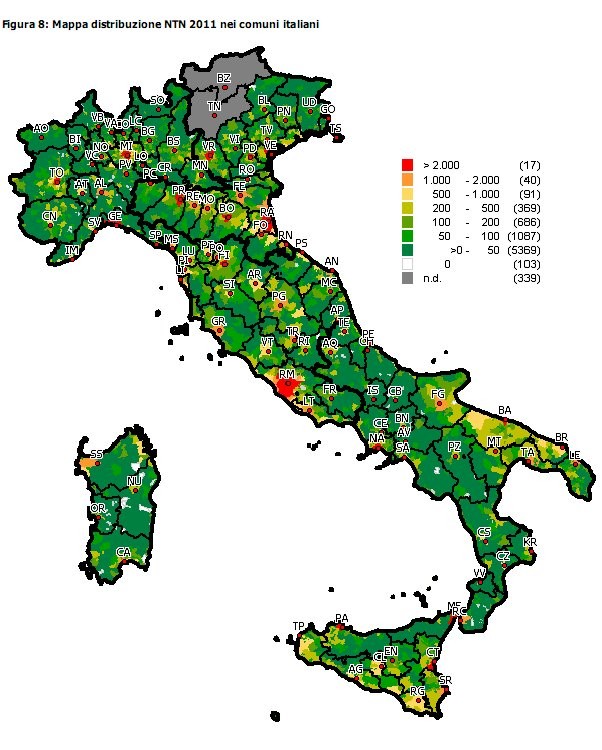 Immagine del giorno: il termometro immobiliare d'Italia