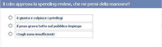 Sondaggio: il cdm approva la spending review, che ne pensi della manovra?