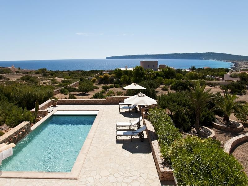Casa da sogno: villa con vista al mare cristallino dell'isola di formentera