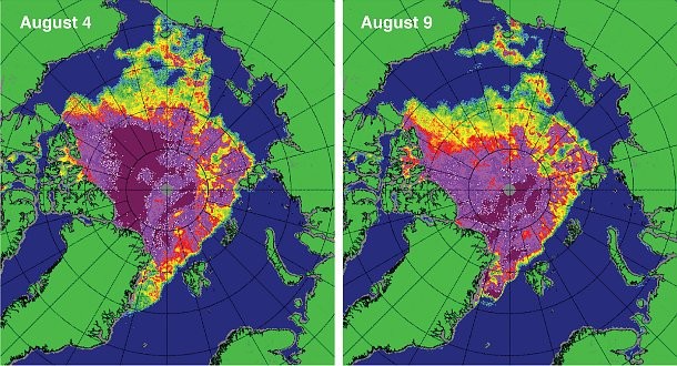 Immagine del giorno: l'inesorabile scomparsa dei ghiacci in groenlandia
