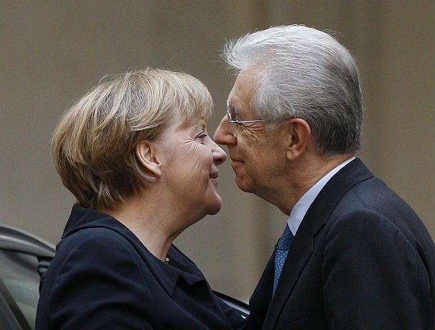 Monti incontra merkel prima di affrontare il settembre di fuoco dell'euro