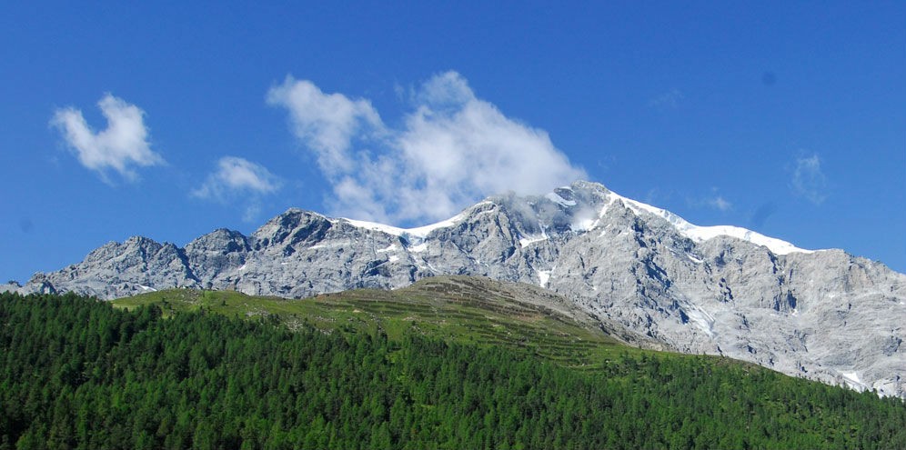 il ghiacciao dell'ortles panorama