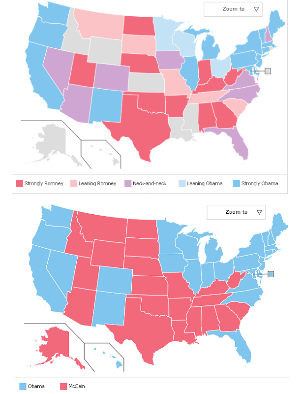Immagine del giorno: intenzioni di voto negli usa