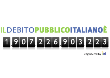 L'orologio del debito pubblico italiano segna quasi 2mila miliardi