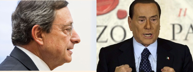 Visti dall'europa: draghi uomo dell'anno, berlusconi buffone malato
