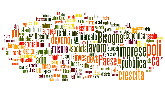 Il programma elettorale di monti: bisogna superare i due poli (infografica e pdf)
