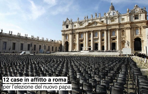 12 case in affitto a Roma per assistere all'elezione del nuovo papa (fotogallery)