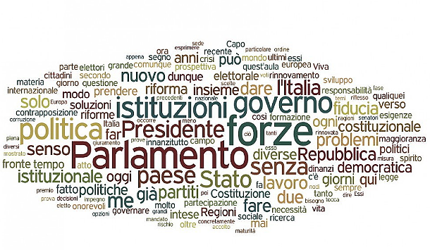 Immagine del giorno: parlamento e forze, parole chiavi del discorso di napolitano