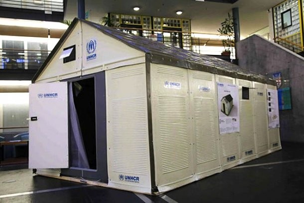 L'ikea e l'onu presentano il prototipo di casa prefabbricata per rifiugiati