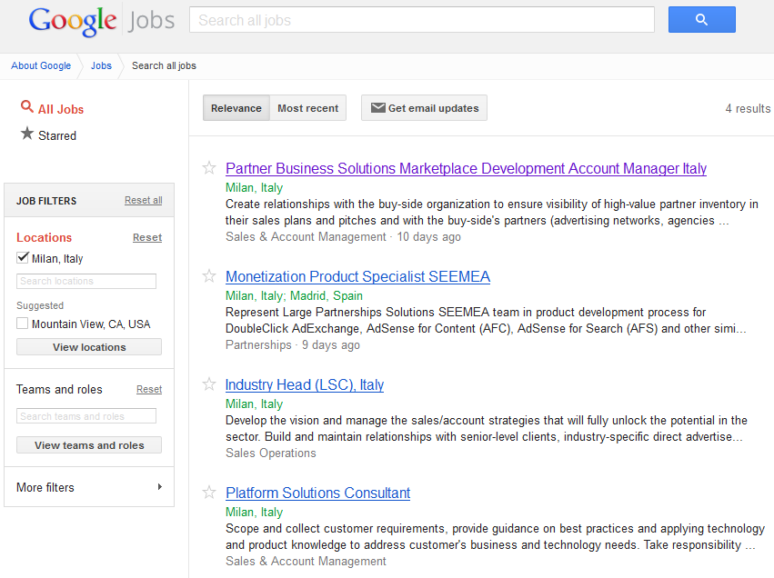 Google assume a Milano, ecco come inviare il curriculum
