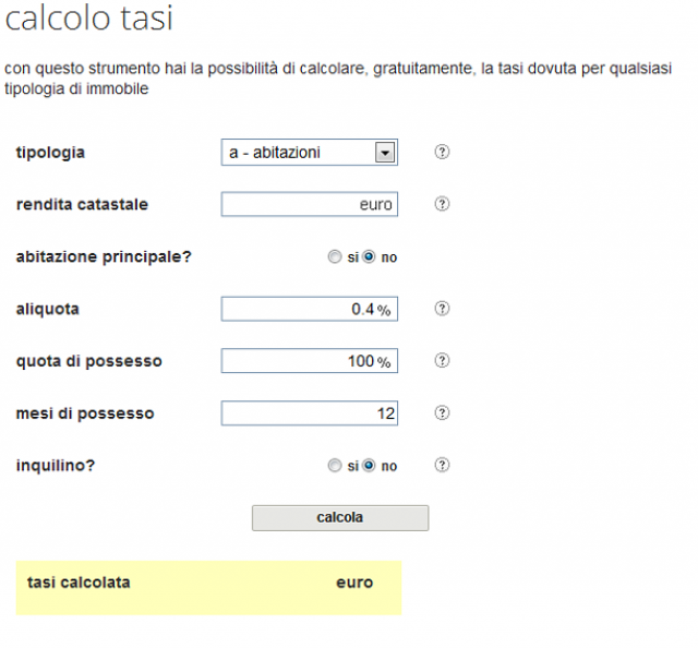 calcolotasi calcolotasi