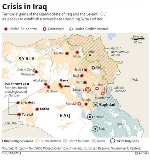 Immagine del giorno: la crisi in iraq