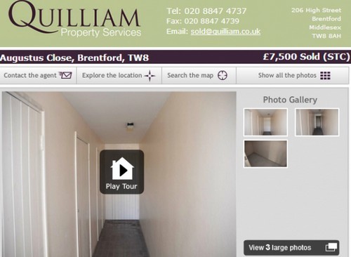 Un esempio della follia immobiliare di londra: un deposito dalle dimensioni di un armadio in vendita a ben 10mila euro