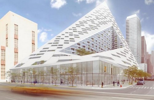 Sarà così la "grande piramide" di manhattan (fotogallery)