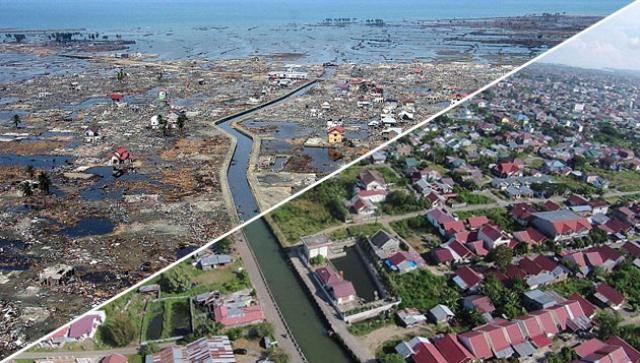 Dieci anni dopo lo tsunami ecco come appare "ground zero" in indonesia(fotogallery)